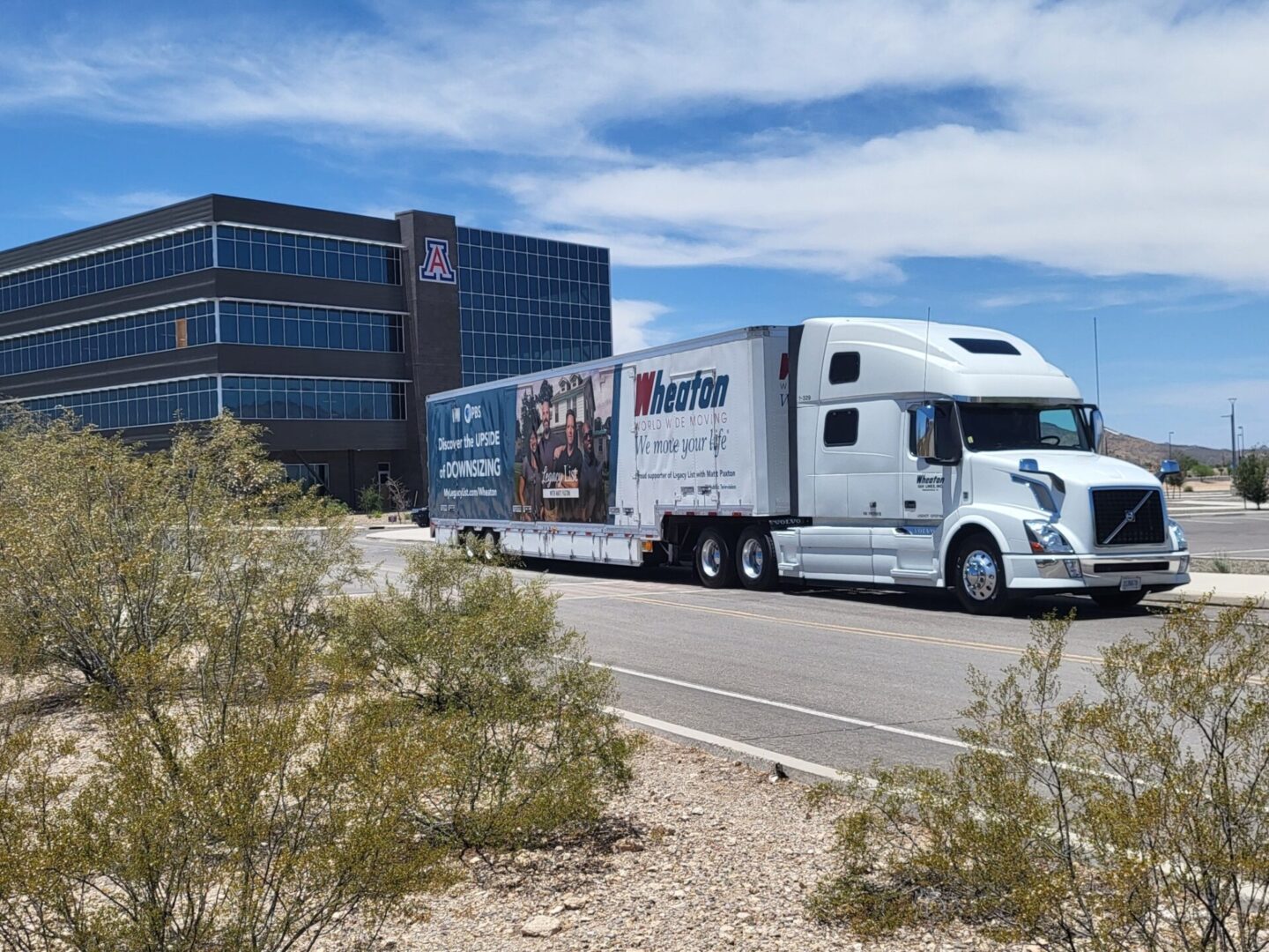 white Wheaton Logistics Truck