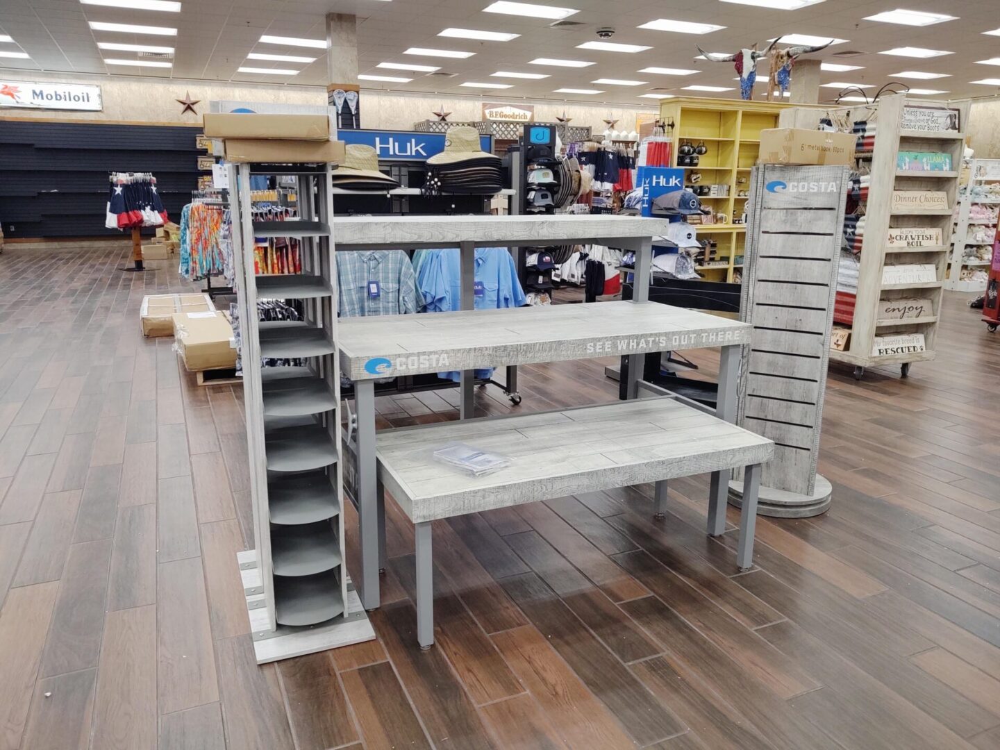 Costa display stands and tables